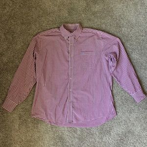 Southern Tide Red Gingham Button Down